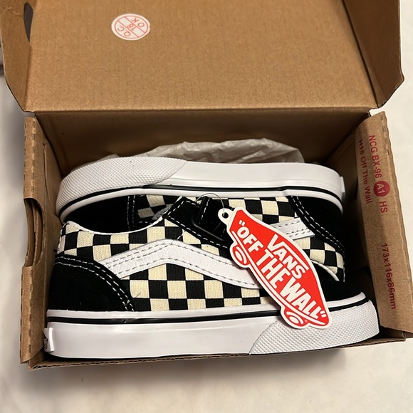 Toddler Old Skool V Primary Check Shoe Size 6 - Picture 4 of 5